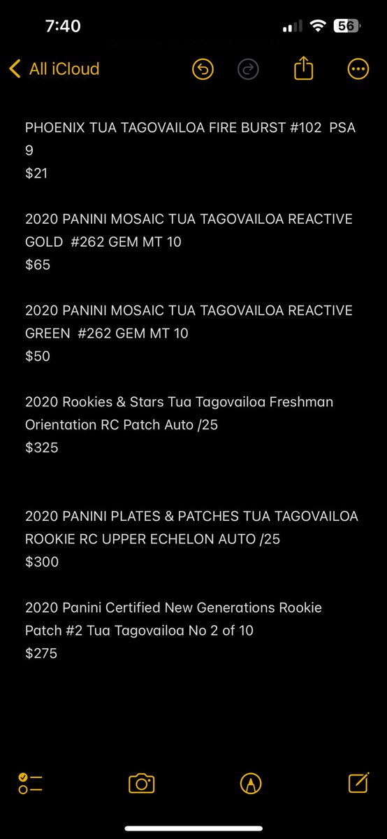CardiansG's tweet photo. Looking to move some tua rookies! https://t.co/vIKcB7opNX