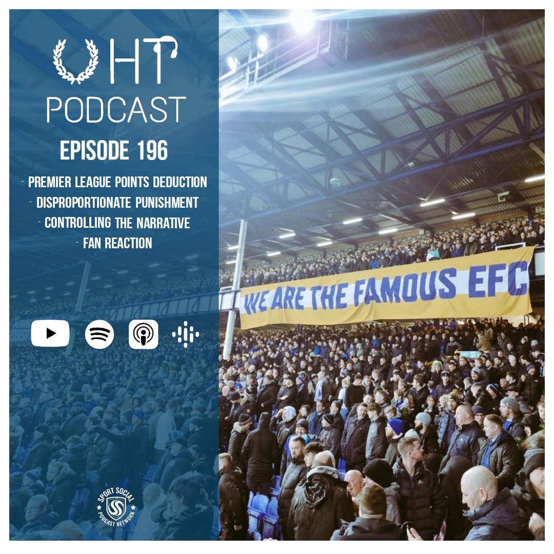 🚨🚨 EPISODE 196 OUT NOW 🚨🚨 @Baines3, @LeePazzini and @DowntownFrank 🔵 Premier League Points Deduction 🔵 Disproportionate Punishment 🔵 Controlling The Narrative 🔵 Fan Reaction 🔗 linktr.ee/uhtpodcast #UHTPodcast #EFC #COYB #Everton