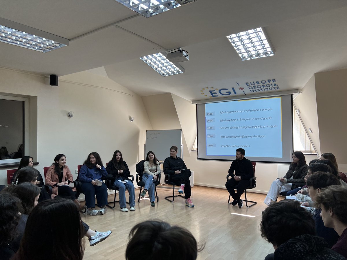 EGI_cso's tweet photo. 📣EGI Academy is on! 🎉

Our academy aims to empower the younger generation in #Georgia 🇬🇪 by giving them necessary skills &amp; knowledge. https://t.co/dIovxYvQgV