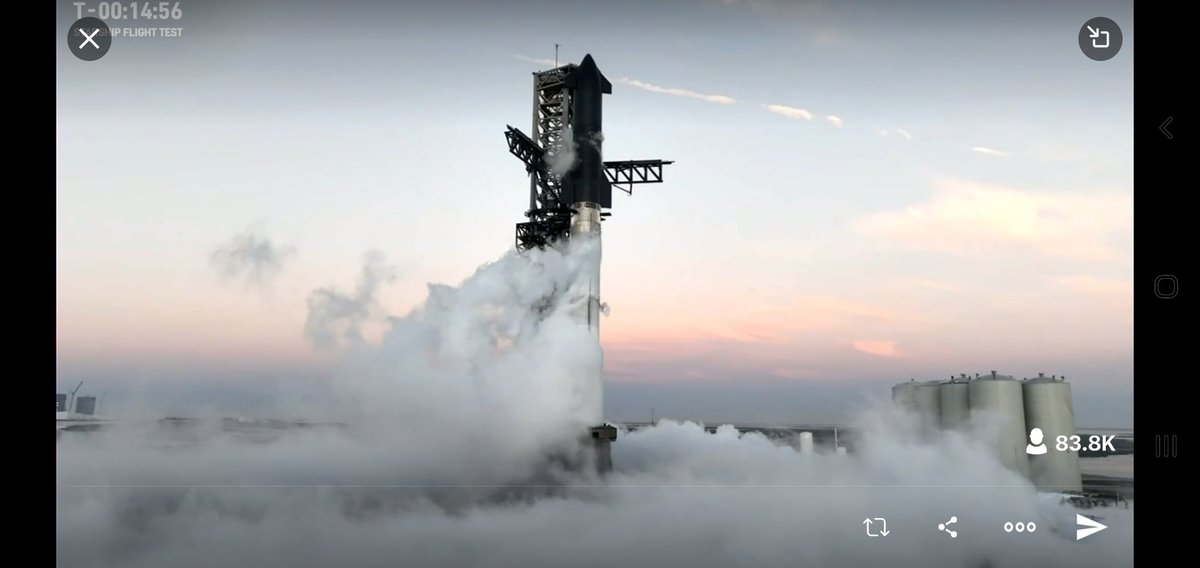 Starship's Second Flight Test x.com/i/broadcasts/1…