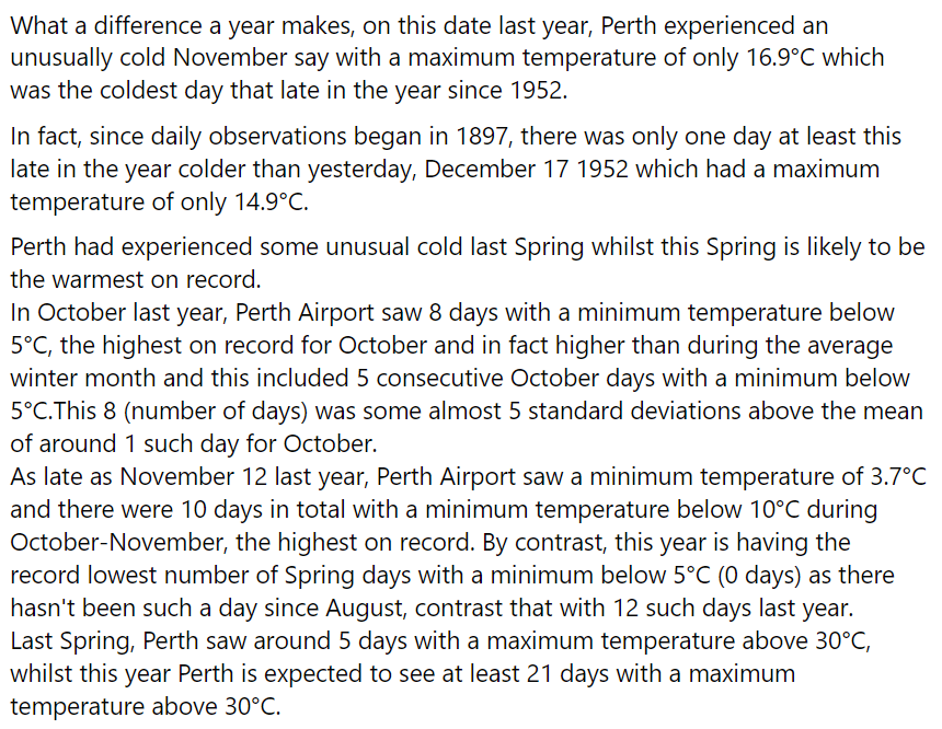 EvanstonWx's tweet photo. What a difference a year makes.
#Perth #PerthWeather #PerthWX #WA #spring #weather #climate https://t.co/cIkrhpdDoC