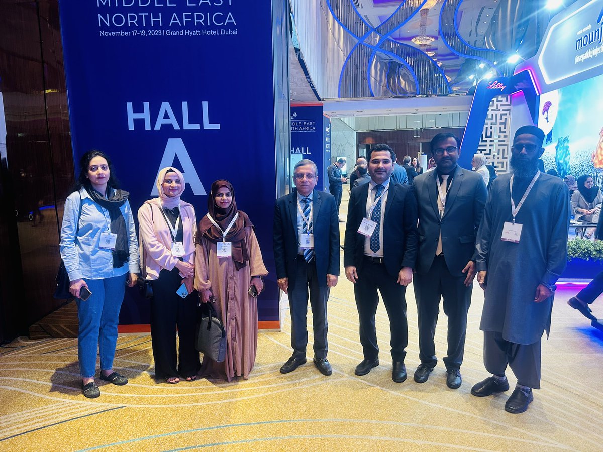 Attending <a href="/AACEMENA/">AACE MENA</a> Grand Hyaat Dubai 
<a href="/SarahNadeemMD/">Sarah Nadeem</a> <a href="/DrAishaSk/">Aisha Sheikh</a> <a href="/Sak87Ali/">Sardar Ali Khan</a> <a href="/dr_kaleembadini/">Dr Kaleem Badini</a>