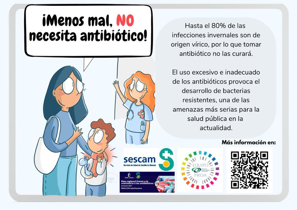 ¿ANTIBIÓTICOS? NO SIEMPRE.
#SaludComunitaria #EducaciónSanitaria #AtenciónPrimaria #Antibióticos <a href="/GAI_Puertollano/">Sanidad Puertollano</a>