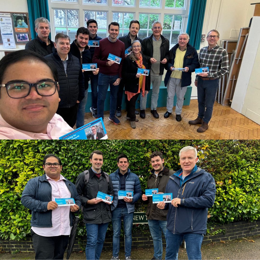 🔵 Great to be out campaigning in #Sawbridgeworth this morning for our local Town Council by-election candidate, Simon Penney 🗳️

#VoteConservative @HertStortford