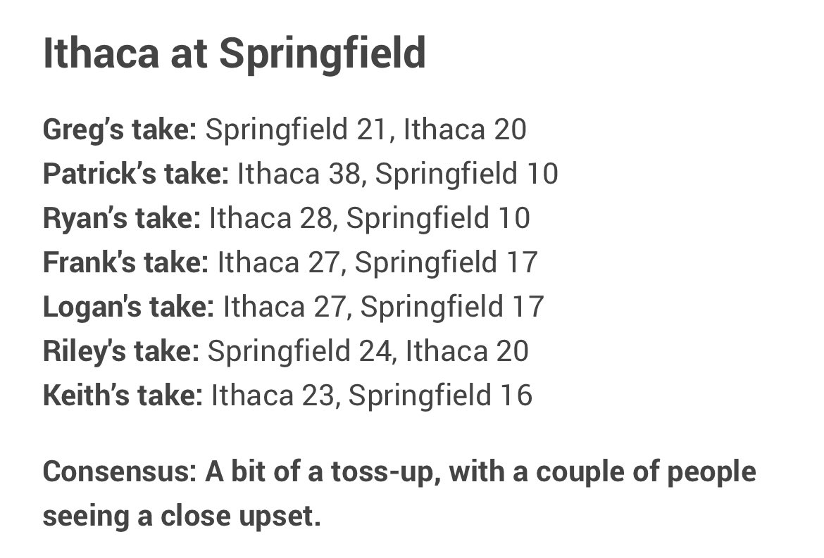 Not a lot of Love for ⁦<a href="/_SCFootball/">Springfield Football</a>⁩  time to show up and shut some ppl up #LfG