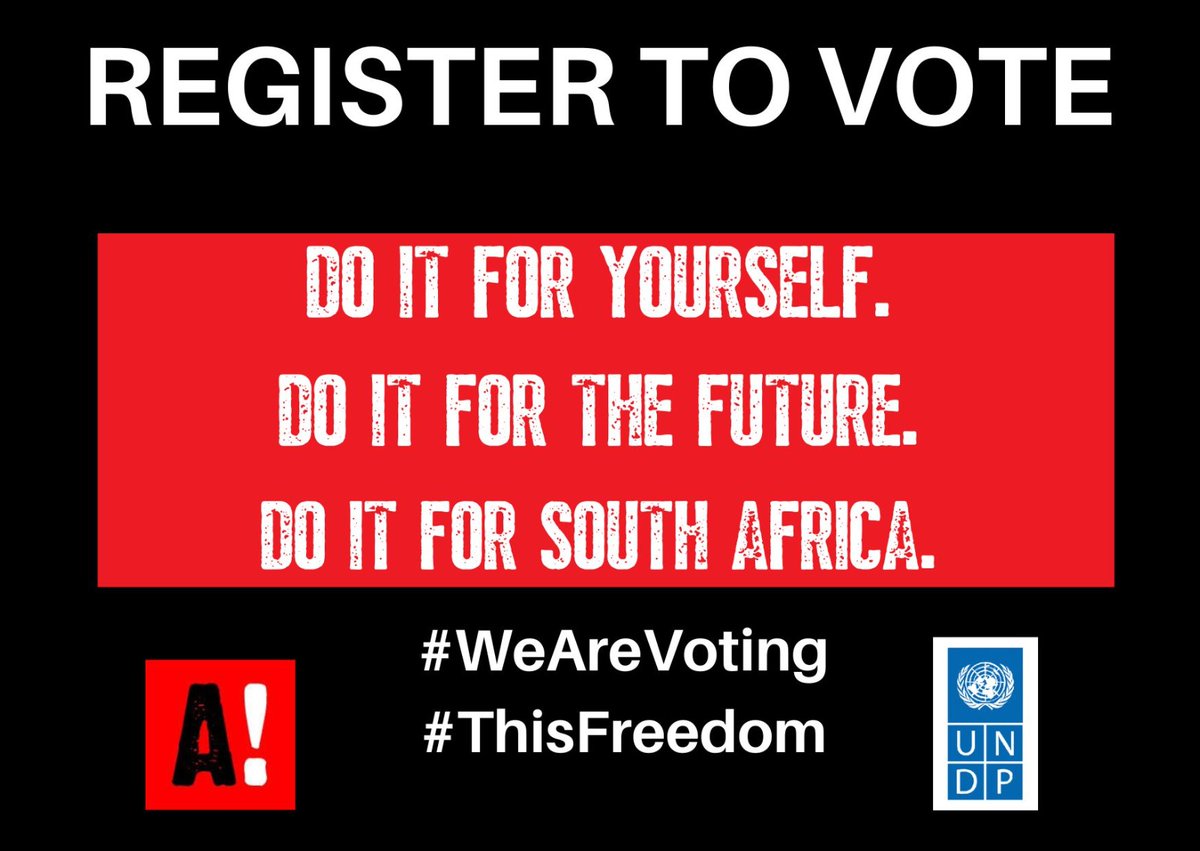 Just do it ✔️ #WeAreVoting #ThisFreedom @ActivateZA @UNDPSouthAfrica @IECSouthAfrica