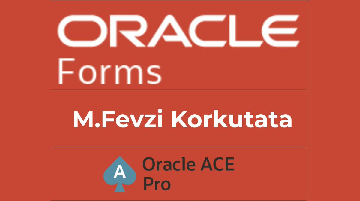 mfevzikorkutata's tweet image. Forget Web Browsers! We have Developed Oracle Forms EXE Launcher

After successfully upgrading Oracle Forms applications to 12c, we developed a browser-independent EXE application.

Read the complete article: korkutata.medium.com/forget-web-bro… #oracleforms #oracleformsandreports