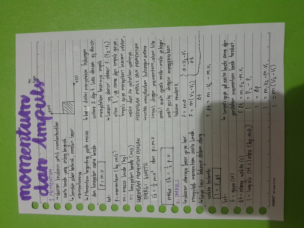 studywithqia_'s tweet photo. MOMENTUM DAN IMPULS | fisika kelas 11, kurikulum merdeka. #kurmer #kurikulummerdeka #kelas11 #SMA #fisika #momentum #impuls https://t.co/MOMdyoTOfR