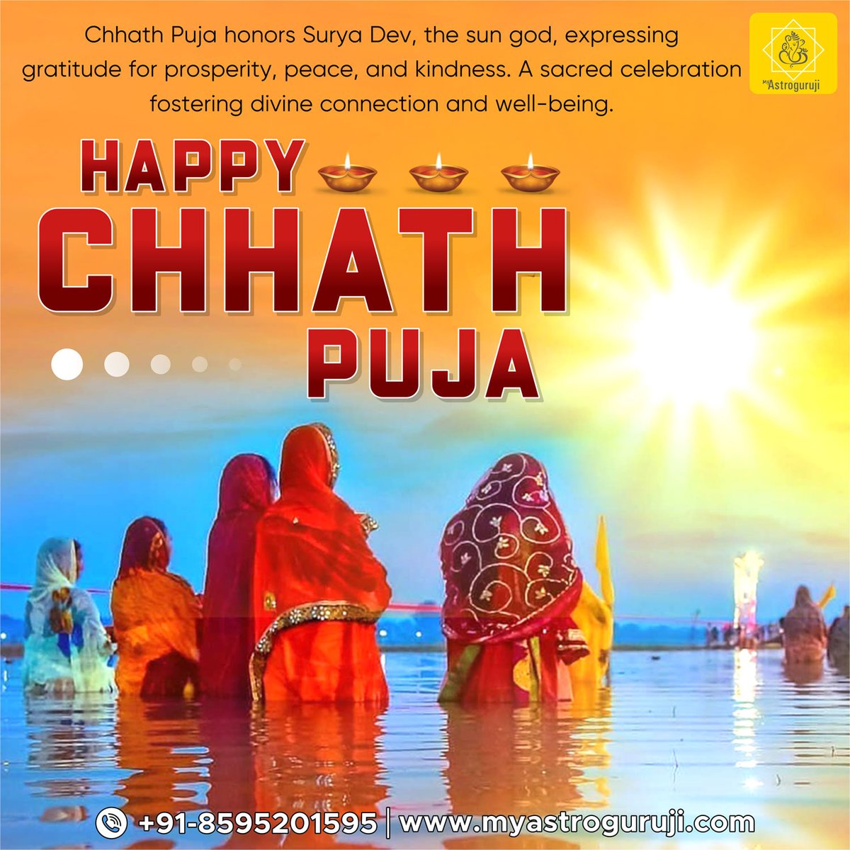 Happy Chhath Puja🙏
#ChhathPuja2023 #myastroguruji #SuryaDevBlessings #DivineGratitude #CulturalTradition #chhathpuja #chhathpooja2023 #astrologytips #pujarituals #onlinechhathpuja #astrologyguidance #chhathvibes #chhathfestival #environmetfriendly #cosmicenergies