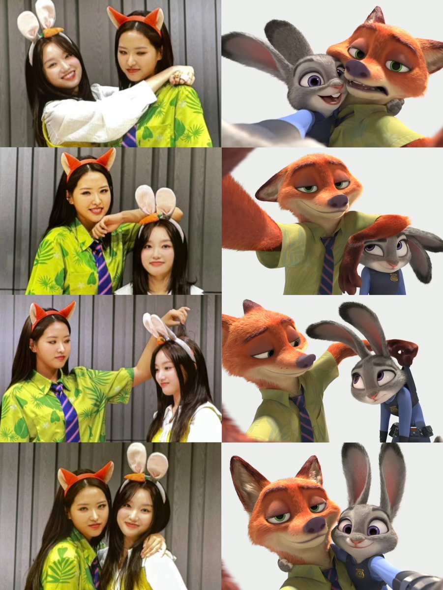 hyewon did the nick and judy challenge