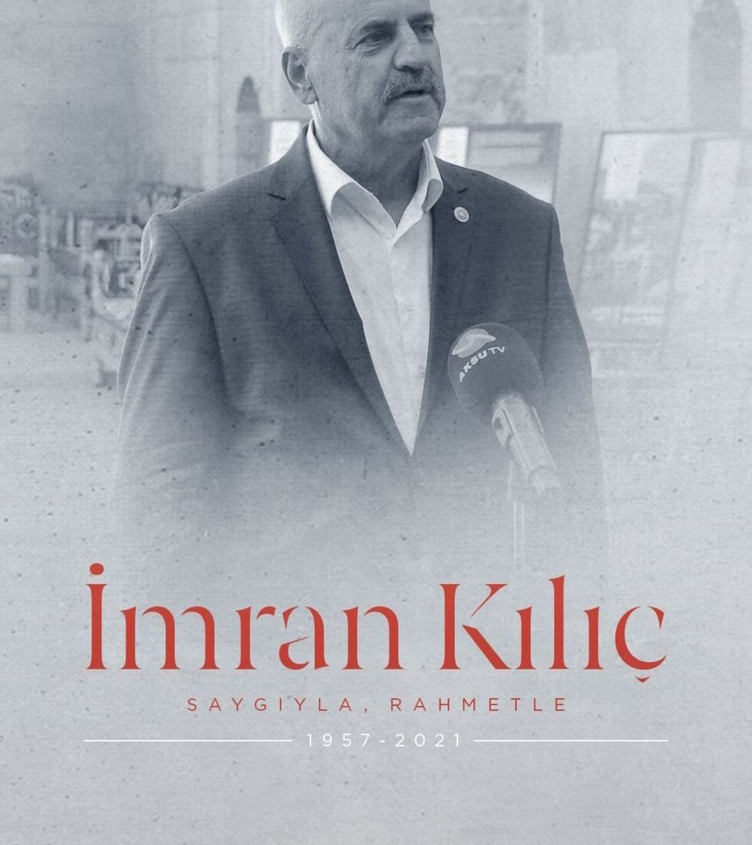Kahramanmaraş’ımızın değerli isimlerinden, 26. ve 27. dönem Milletvekilimiz İmran Kılıç’ı vefatının sene-i devriyesinde saygıyla, rahmetle anıyorum.