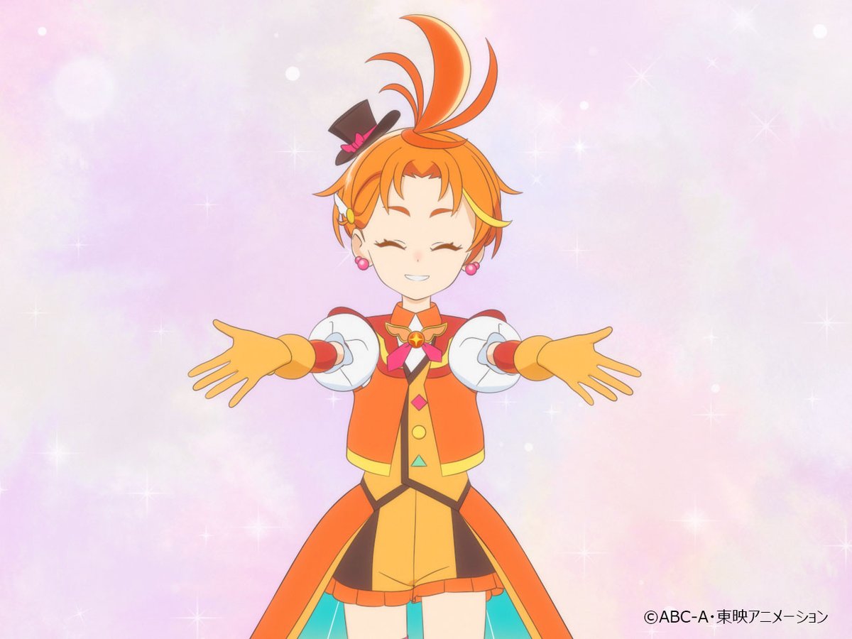 エンディングの前に『ひろがるスカイ！プリキュア』のプリキュアが登場