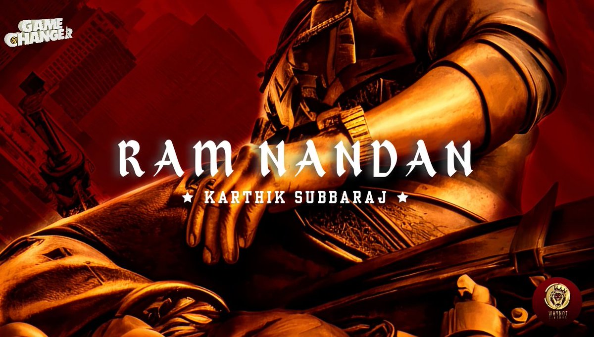 RAM NANDAN  🔥🔥

PC: @WhynotCinemas 

#GameChanger