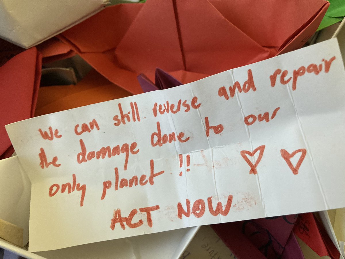 Unpacking #Paperboats today to take to the #ScottishParliament. Children telling it like it is. 

Join us to keep their Climate #HopesAfloat
on Thursday 23rd November 9.30-11.30am.