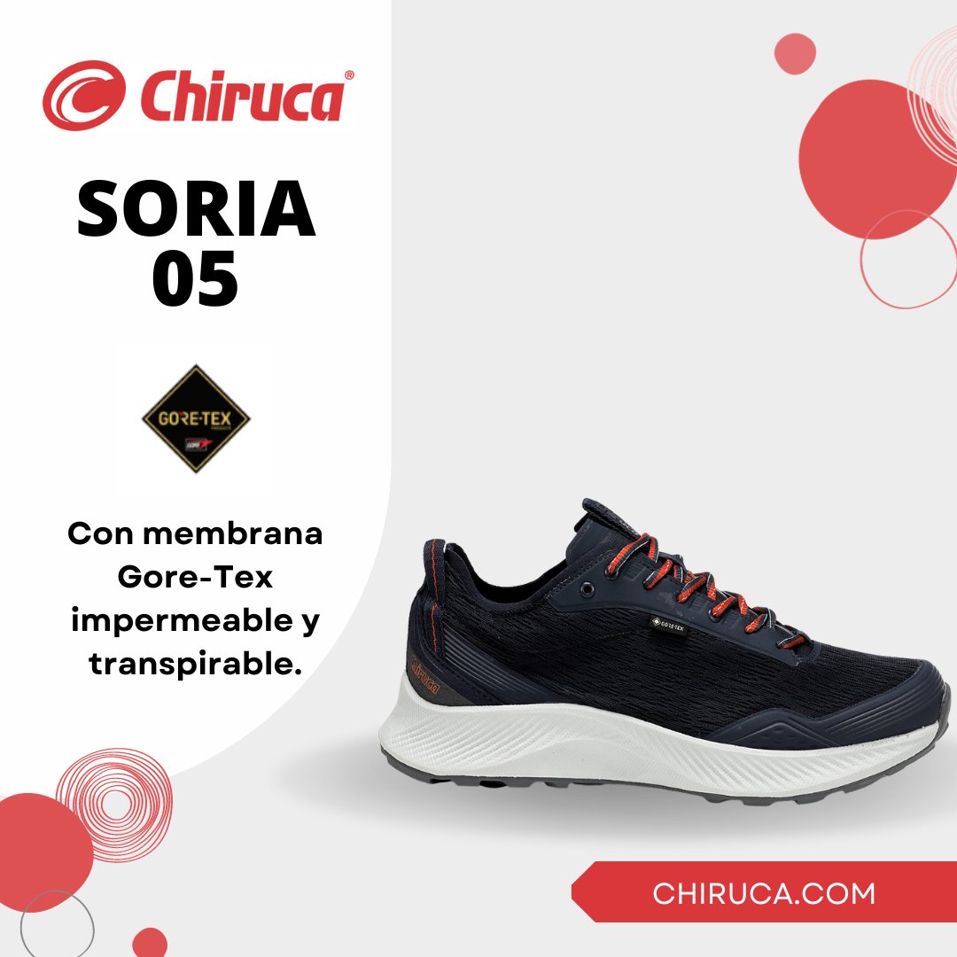 Chiruca's tweet image. Nuevo Chiruca Soria, el compañero perfecto para tus aventuras. #Impermeable, #transpirable y con una #amortiguación que te hará sentir como si caminaras sobre las nubes. 
¡Pruébalo y descubre la comodidad y ligereza que tus pies merecen! 👇

➡ bit.ly/ChirucaSoria