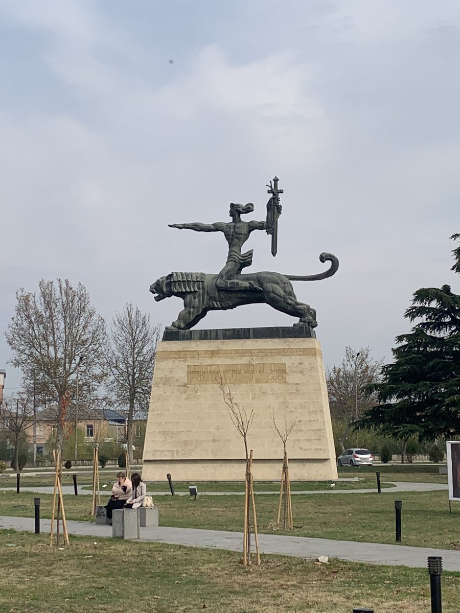 Asking for directions on our way to a partner organization working close to a conflict border. “Our office is by the toxic masculinity statue - you can’t miss it”. Gotta love working with young feminists ✌️☮️