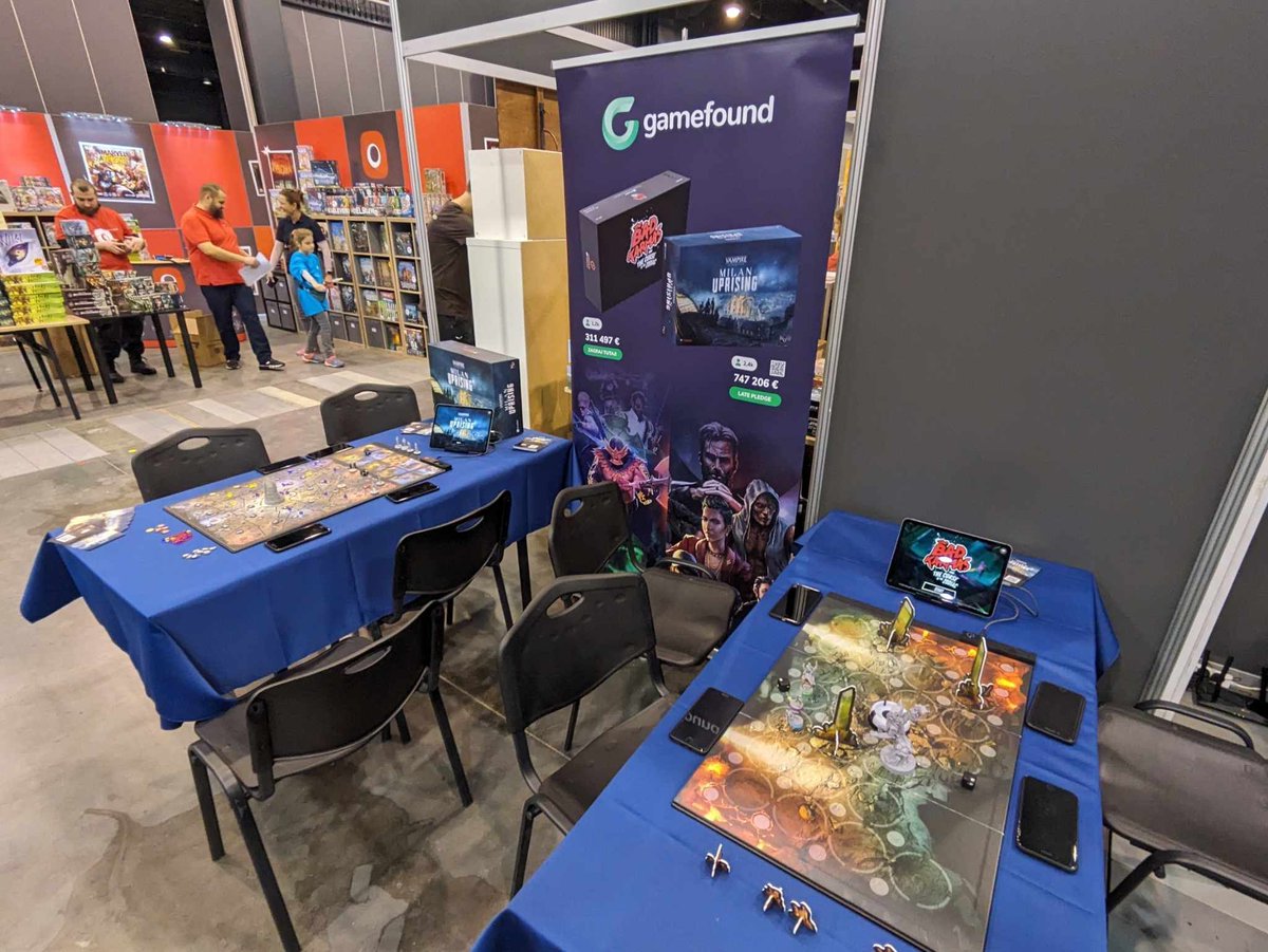 It's the first day of Festiwal aleGRAMY, so stop by and check out Teburu for yourself! This will be your chance to demo both VTM: Milan Uprising and The Bad Karmas! We'll be in Hall B, Stand B29 until 8pm! #teburu #tabletop #tabletopgaming #boardgames #festiwalalegramy