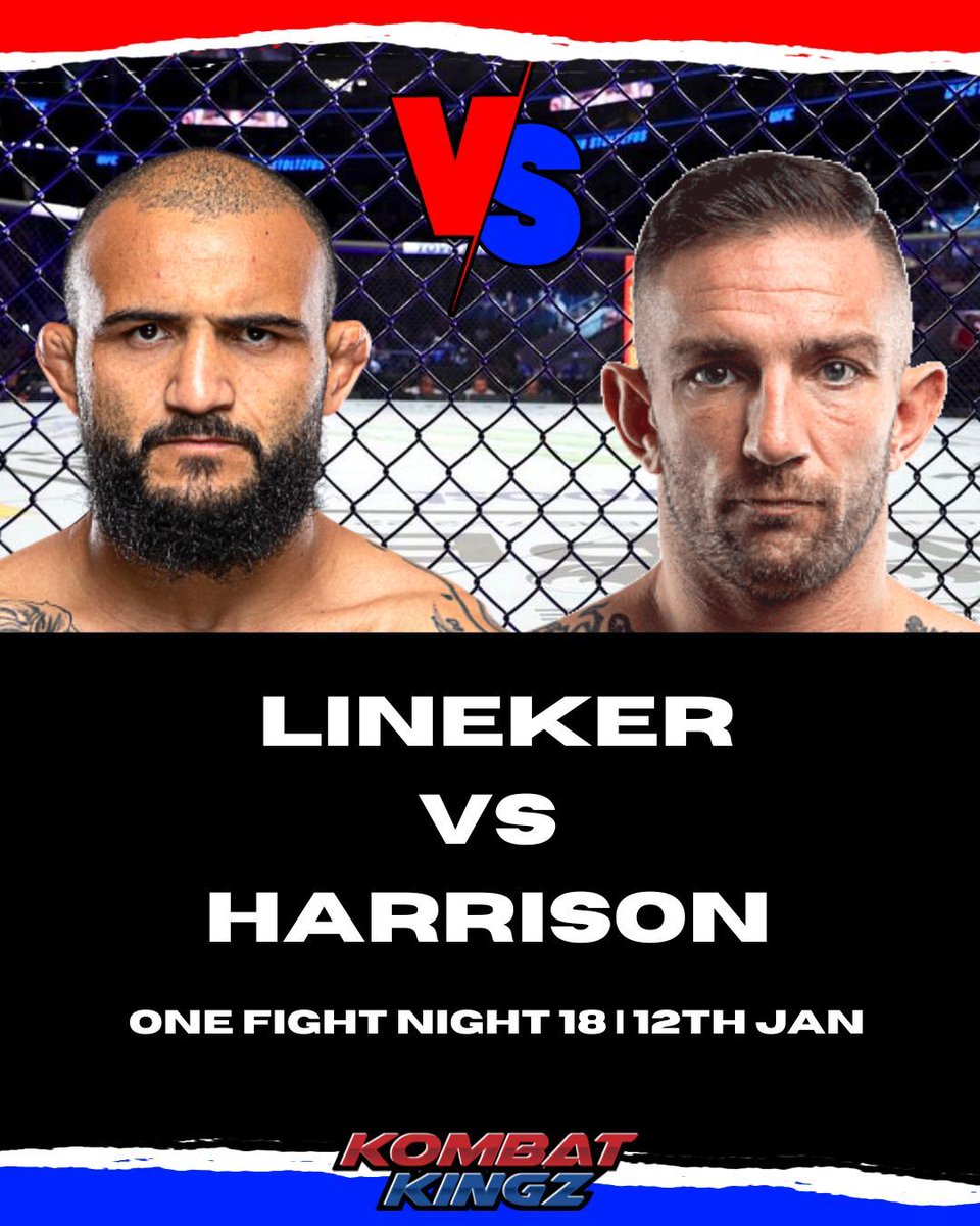 John Lineker vs Liam Harrison in Muay Thai at One Fight Night 18 12th Jan. What’s Your Thoughts⁉️💭

#onechampionship #muaythai #johnlineker #liamharrison