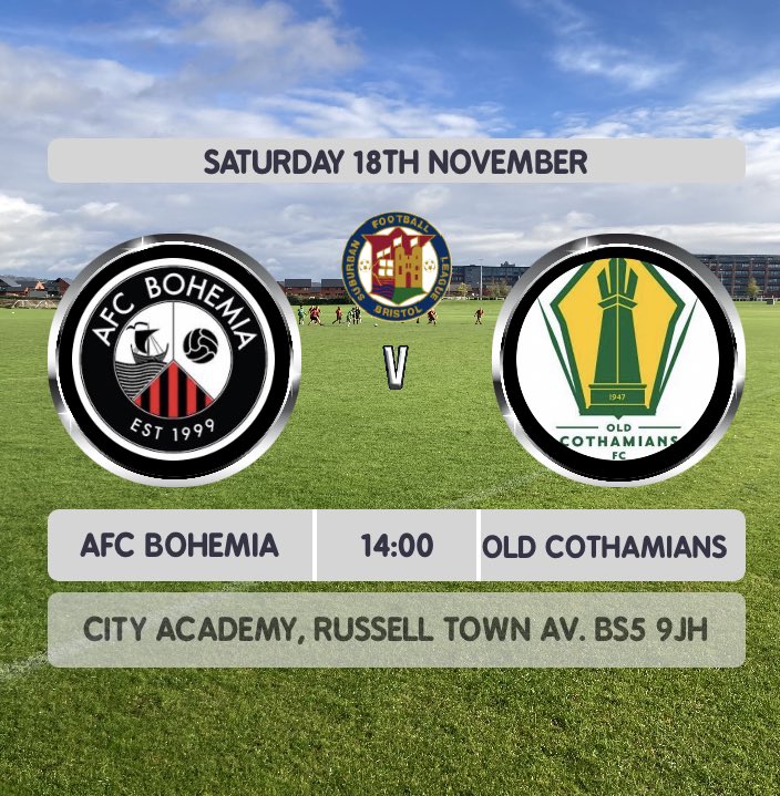 AFC Bohemia (@afcbohemia) on Twitter photo Finally back in action after a few cancellations due to the weather. We play <a href="/OldCothamiansFC/">Old Cothamians FC</a> at City Academy this week Finally back in action after a few cancellations due to the weather. We play <a href="/OldCothamiansFC/">Old Cothamians FC</a> at City Academy this week