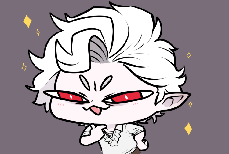 dewdlepies's tweet photo. Tired, but here is a schemin' lil man. 

#Astarion #BG3 https://t.co/HdzvlJxUTq