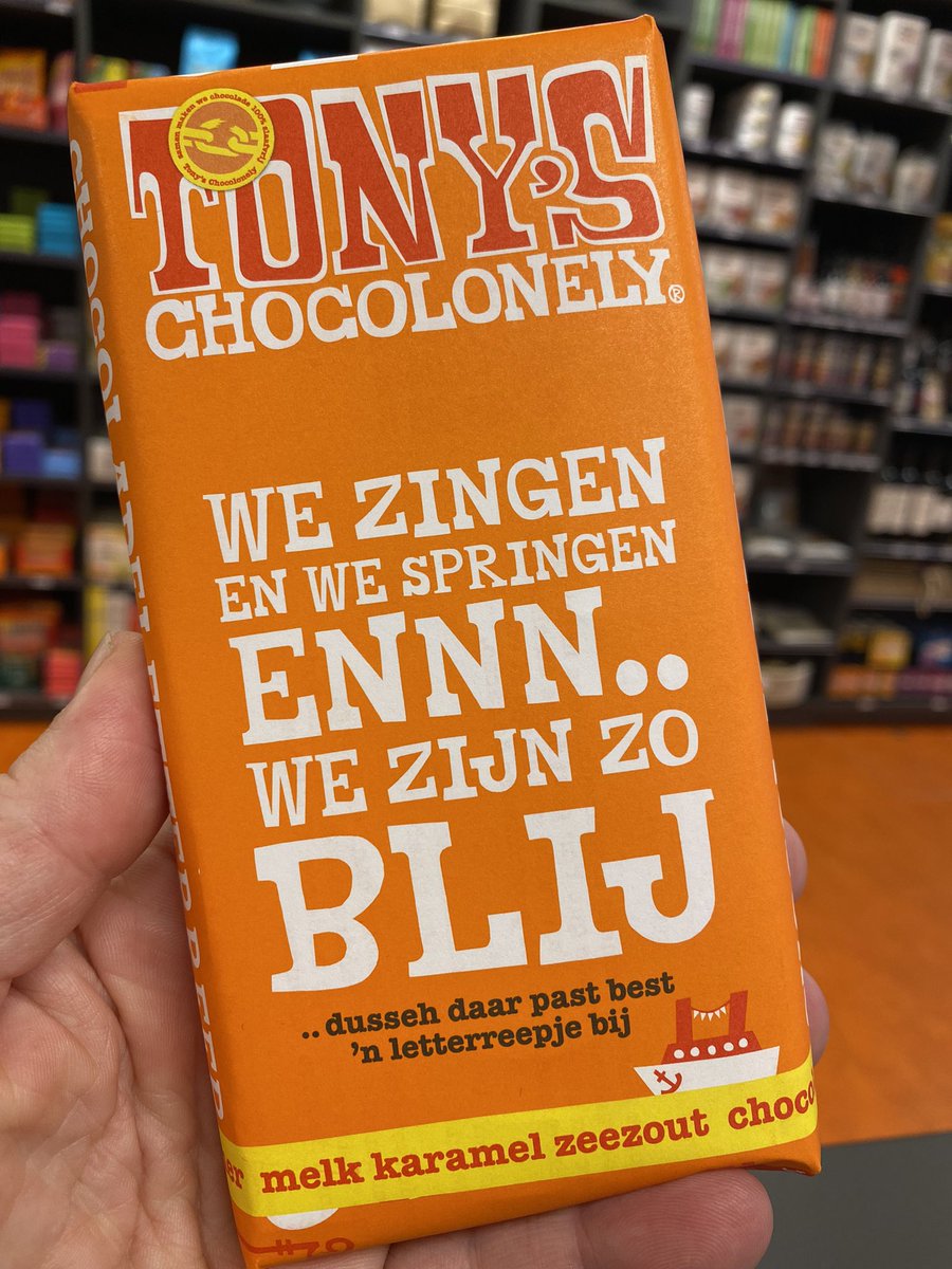 🎶 We zingen en we springen en we zijn zo blij 🎶 #fairtrade #Tony’s
