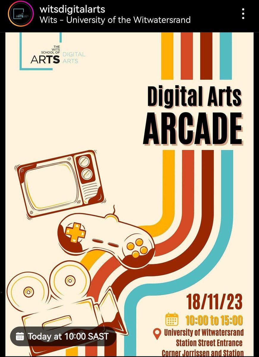Anyone can come through today for the Digital Arts Exhibition that I am live streaming at! Details below!
