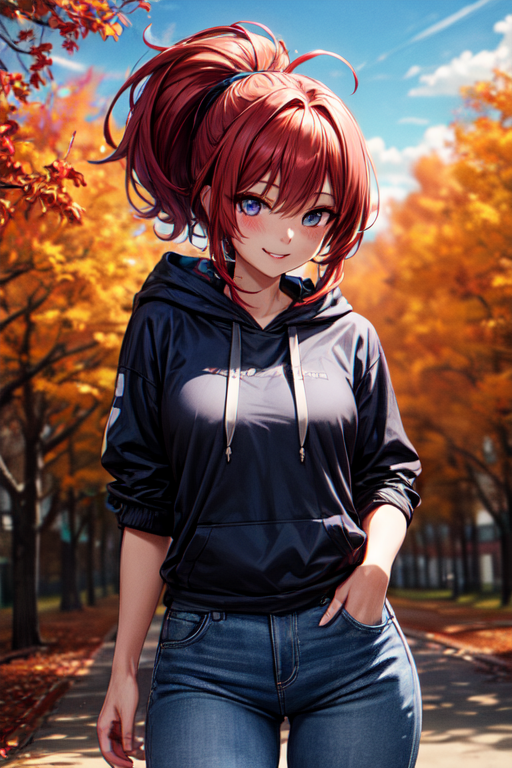 The weather is a little chilly but autumn brings something very beautiful, don't you think ?  ❤

#AutumnBeauty #AutumnPhotography #SaturdayVibes #AIgirl #AIイラスト