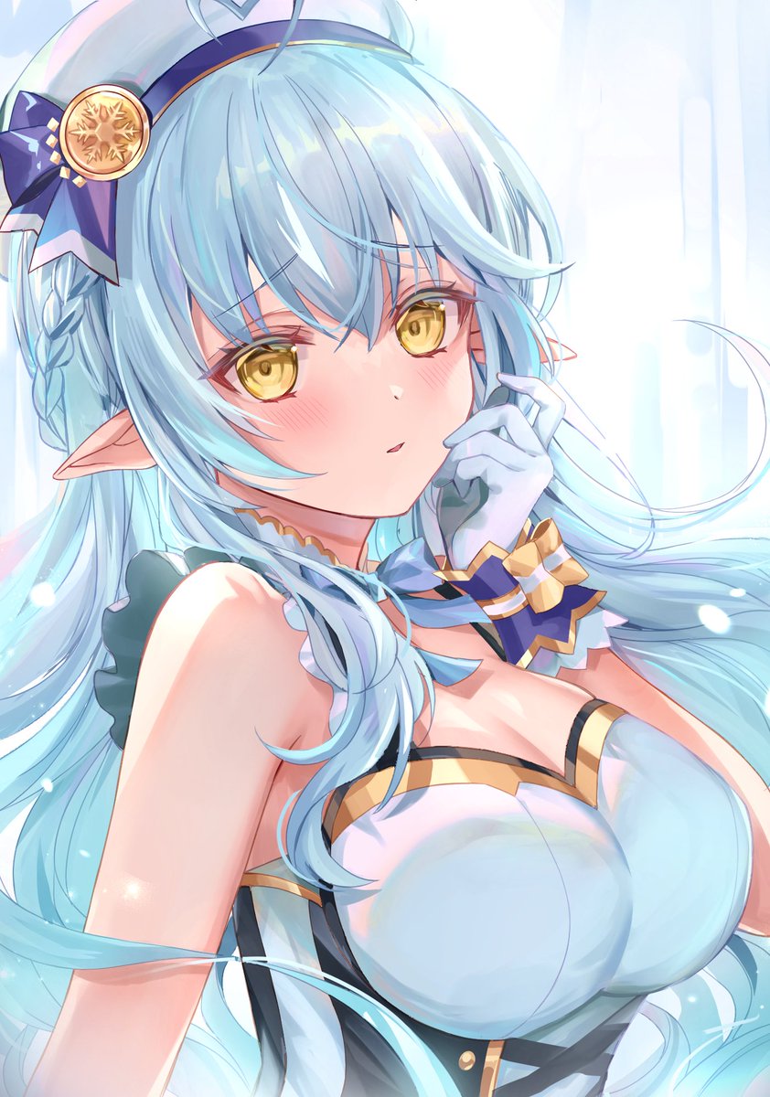 雪花ラミィ「【9日目】 ライブ衣装ラミィちゃん #雪花ラミィ」|れいめいのイラスト