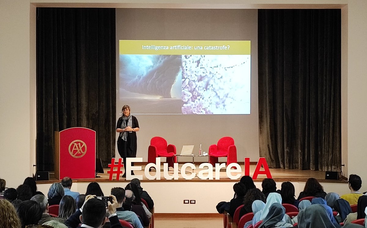 Facoltà di Scienze dell'Educazione Auxilium (@pfse_auxilium) on Twitter photo Susanna Sancassani di <a href="/Metid_learning/">METID - Learning Innovation</a> con docenti, studenti, educatori a #EducareIA: siamo immersi in scenari evolutivi nell'accesso alla conoscenza e nei processi di apprendimento con l'IA generativa. Ampie opportunità e attenzione consapevole per mitigare i rischi. Susanna Sancassani di <a href="/Metid_learning/">METID - Learning Innovation</a> con docenti, studenti, educatori a #EducareIA: siamo immersi in scenari evolutivi nell'accesso alla conoscenza e nei processi di apprendimento con l'IA generativa. Ampie opportunità e attenzione consapevole per mitigare i rischi.