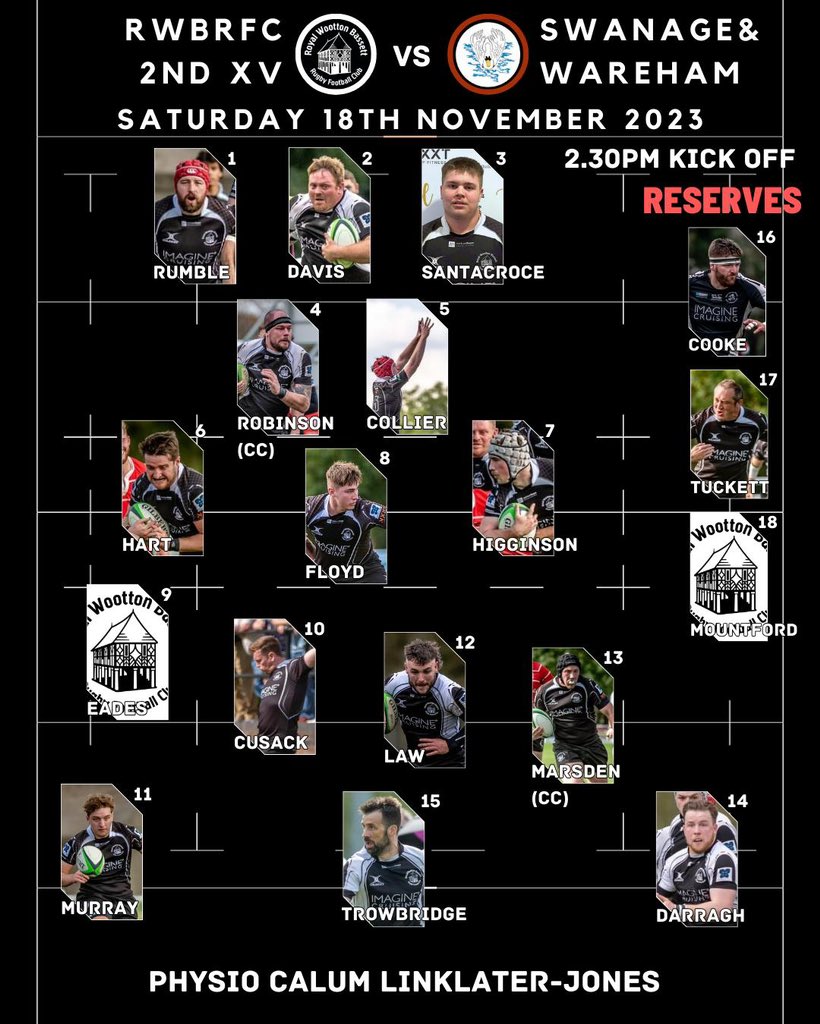 RWBassetRFC's tweet photo. ๐ It's Matchday! ๐
โซ HOME
RWBRFC II vs Swanage & Wareham - 2.30pm kick-off
RWBRFC IV vs SCOB II - 2.30pm kick-off
Free entry!
๐ด AWAY
Devizes RFC vs RWBRFC I - 2.30pm kick-off
Calne RFC vs RWBRFC III - 2pm kick-off
#upthebass #RWBRFC #matchdaysquads https://t.co/hDEFJL6SkD
