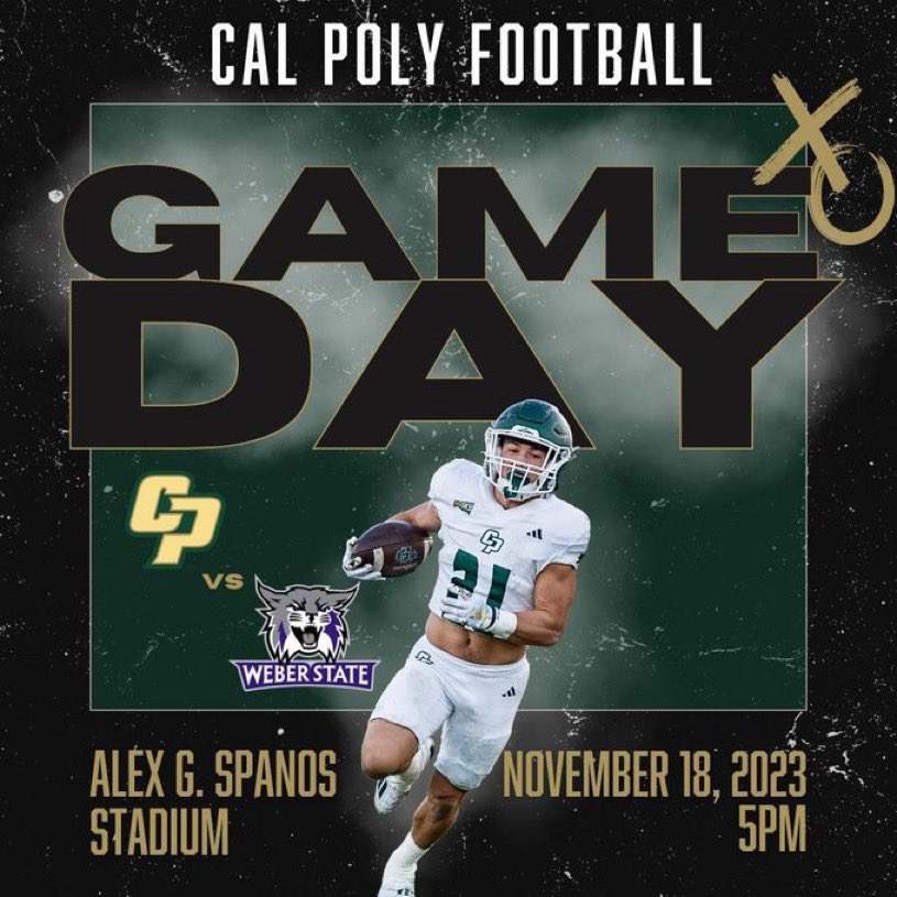 LaClaiborne's tweet photo. I will be at Cal Poly @calpolyfootball Vs  Weber State @weberstatefb on the sideline for an unofficial visit Thank u @wesyerty24 @calpolyfootball @CoachWulff @CoachCross2 @CPolyCoachMeyer @Coach_Casey_P @CoachRyanPayne @joshletuli @CodyvonAppenCPU @CoachJackCP for the invite can’t wait to check u guys out. @OBM_CoachT1A408 @YoungPapaBrock @WeAreGSAOL @NickMonica63 @nationsbestNIL @giant_skillz @GregBiggins @BarlageDaniel @BrandonHuffman @PrepRedzone @RedlandsBallin @NIL_TEAM_ @NatronaFootball #Calpolyfootball #D1 @SDot_Freaky