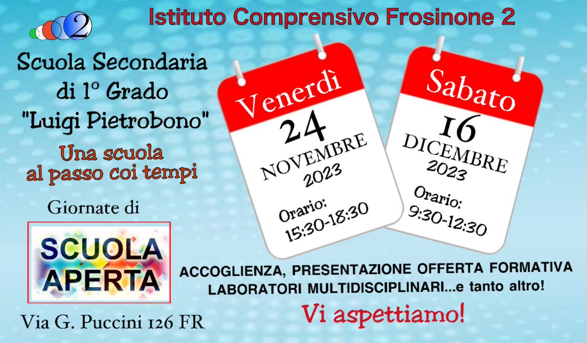 2Istituto's tweet photo. Open day https://t.co/gFyO8HUCRY