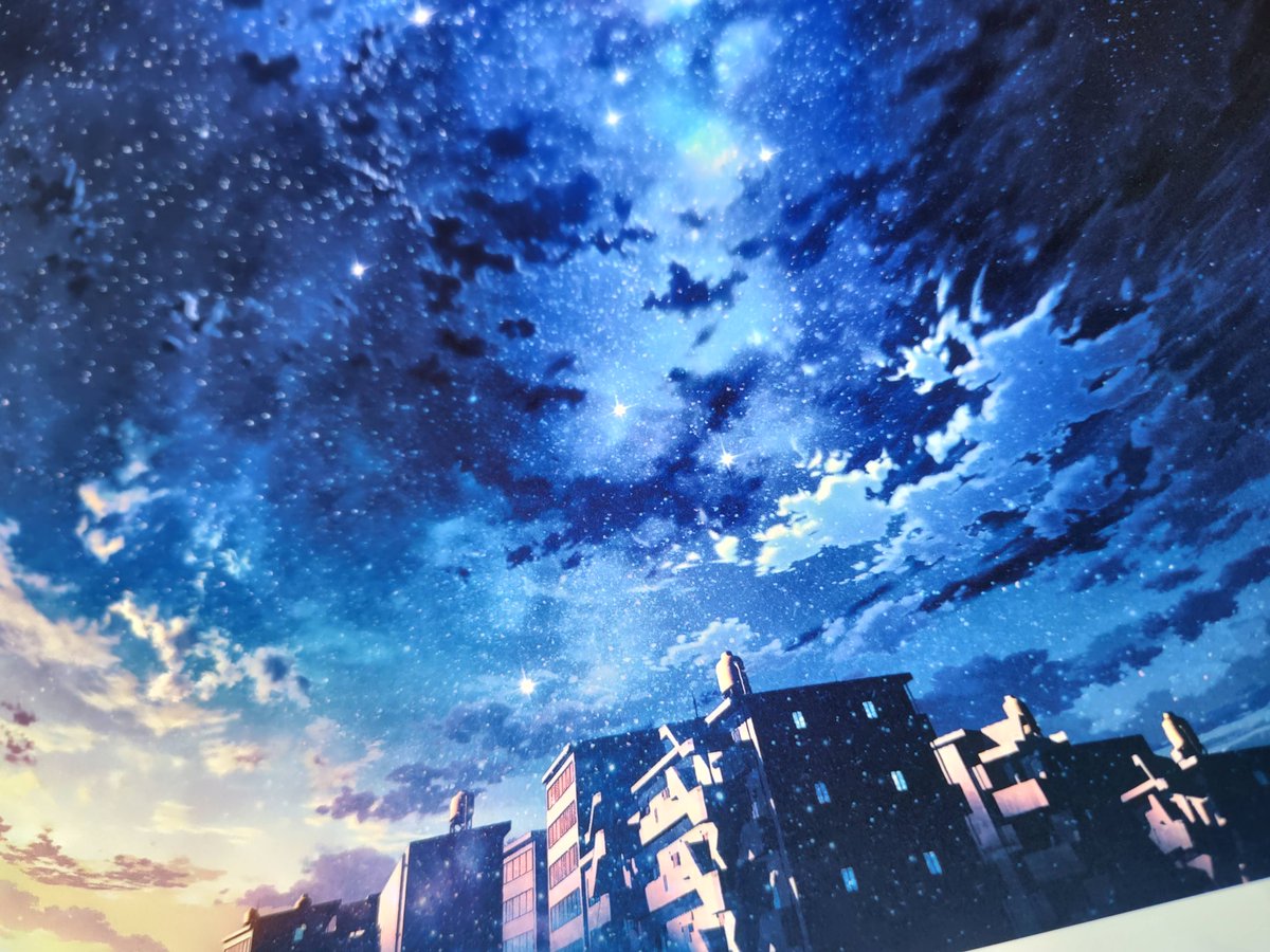 複製原画 「想い馳せて」（2023加筆修正Ver.） 「空の窓」