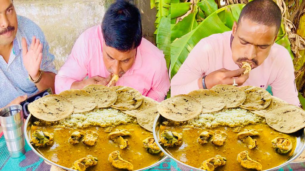 मछली चावल और रोटी खाने का चैलेंज || FISH CURRY ROTI AND RICE EATING CHALLENGE || MIRZAPURI CHALLENGE
#viralvideo #fishcurrychallange #eatingspicyfish
click here for full video:-youtu.be/usbZRwHA1m4?si…
