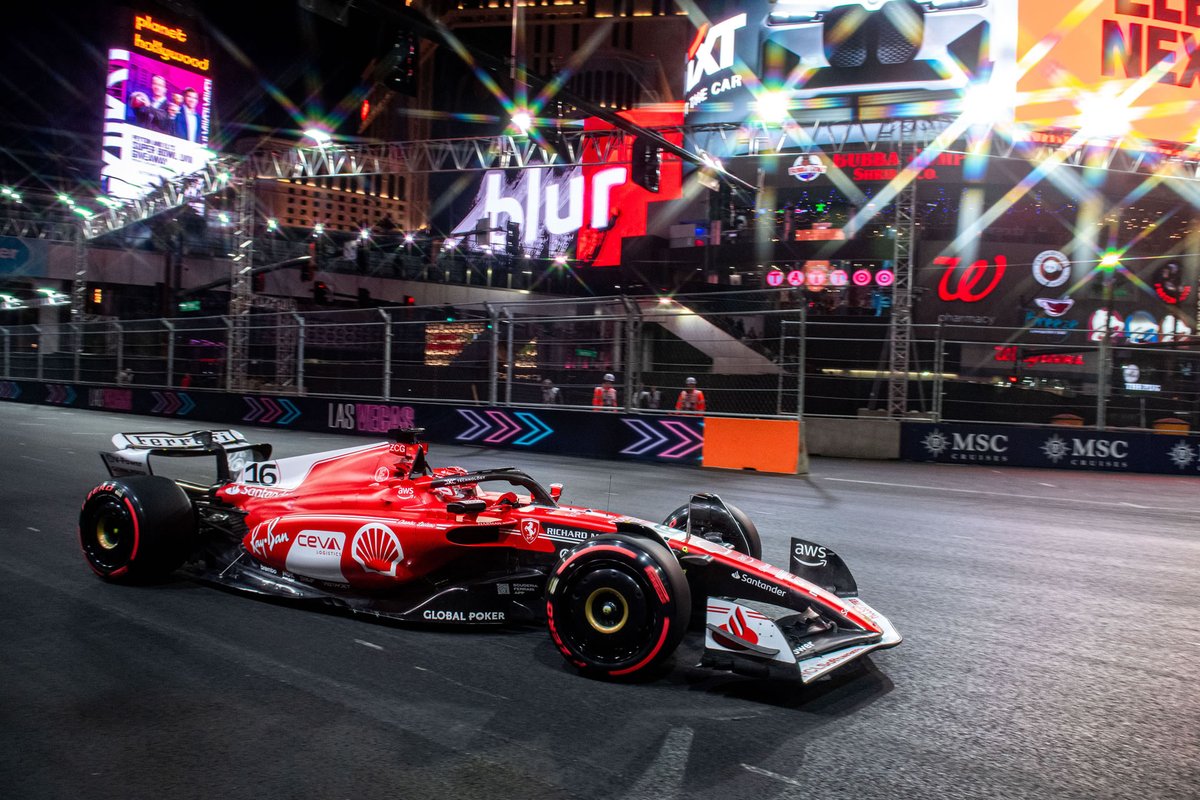 #F1, Charles Leclerc porta la #Ferrari in pole position nel GP di Las Vegas --> bit.ly/3QNAQUP