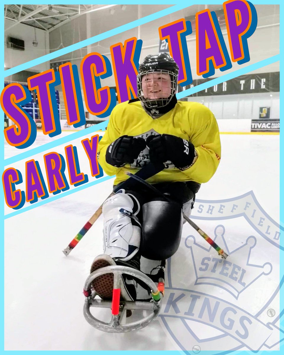 🏒 STICK TAP 🏒 We just wanted to give a big Stick Tap to Carly, who joined us for our training session last night. It was Carly's first time in a sledge, and she did great! 😊 #HailToTheKings 👑 #GrowingTheGame #ParaIceHockey #HockeyIsForEveryone #Amputee