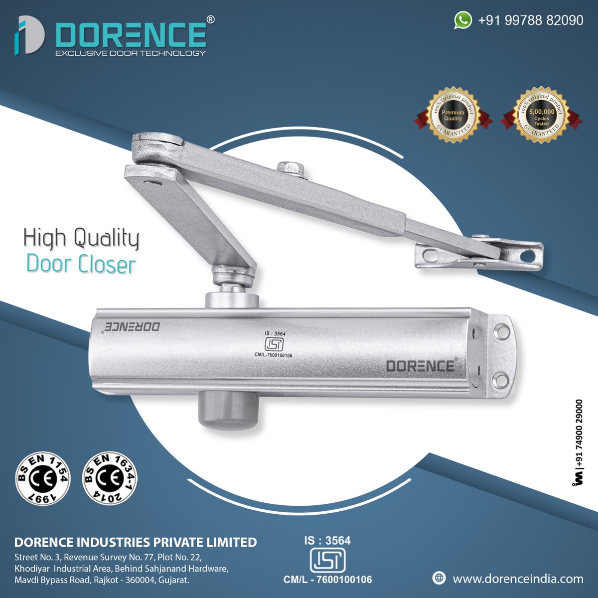 ibais_hardware's tweet photo. DORENCE INDUSTRIES PVT LTD - RAJKOT

For enquiry via WhatsApp click: 
https://t.co/sFSaFwo1No

Mr. Harshad Patel - 99788 82090
#glassfitting #doorcontroller #glassdoorfitting #glasshardware #homedecor
.
@IBAISMEDIA https://t.co/LNPoOs47A4