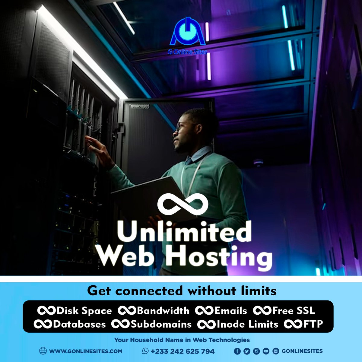 _gonlinesites's tweet photo. Unlock a world of possibilities with our unlimited hosting! 🤯 https://t.co/bDNMKhfT1A

💻 Host unlimited websites
💾 Store unlimited data
🚀 Enjoy lightning-fast speeds
💼 Get 24/7 expert support

Sign up today and experience the power of unlimited!

#UnlimitedHosting https://t.co/ImXKNdpsWt