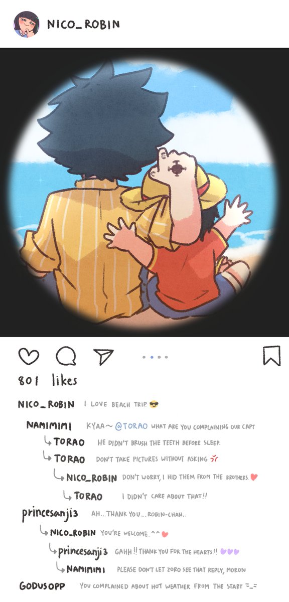 Meganejin_'s tweet photo. End of the beach trip 
📷Photo by Robin-chan💜

(ZoSan+LawLu Highschool AU) https://t.co/scmMJVb6uG