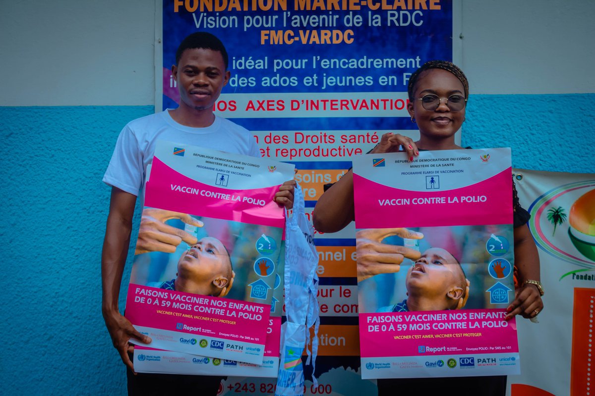 ClaireFondation's tweet photo. #WEEKEND_SHARE:Chaque enfant mérite de grandir en bonne santé, sans la menace de la #polio
Agissons maintenant pour les protéger
La @ClaireFondation et @urport_rdc ont sensibilisé les élèves de Lunkunga sur #Zeropolio #protectioncontrelapolio @Pev_rdcongo @UNICEFDRC @OMSRDCONGO https://t.co/iyAArkBuWl