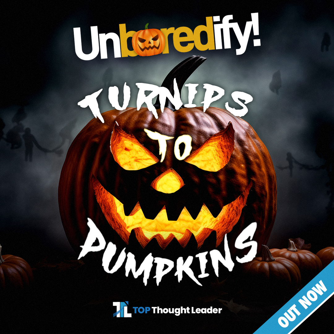 TTL_Podcasts's tweet photo. Dive with us into a thrilling episode of Unboredify!

"Turnips to Pumpkins: Making Jack-O’-Lanterns Interesting", where we captivate the origins and evolution of Jack-O’-Lanterns.

Narrated by the legendary figure Stingy Jack.

Full episode OUT NOW.  Links available below. https://t.co/RqOe61dTiS