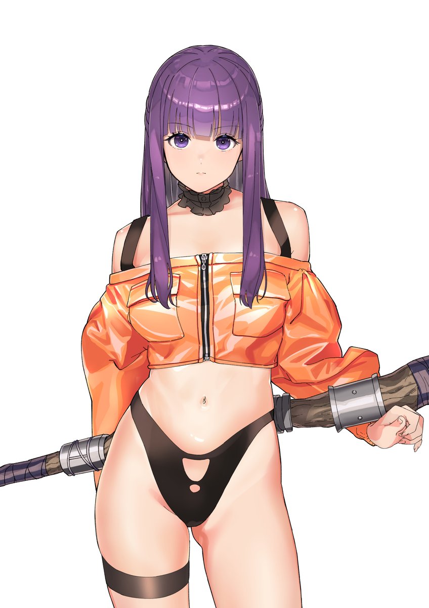 フェルン 「ガッツリ塗りの方向性変えることにしたので変更前の供養フェルンちゃんです。」|おしりパワー中島のイラスト