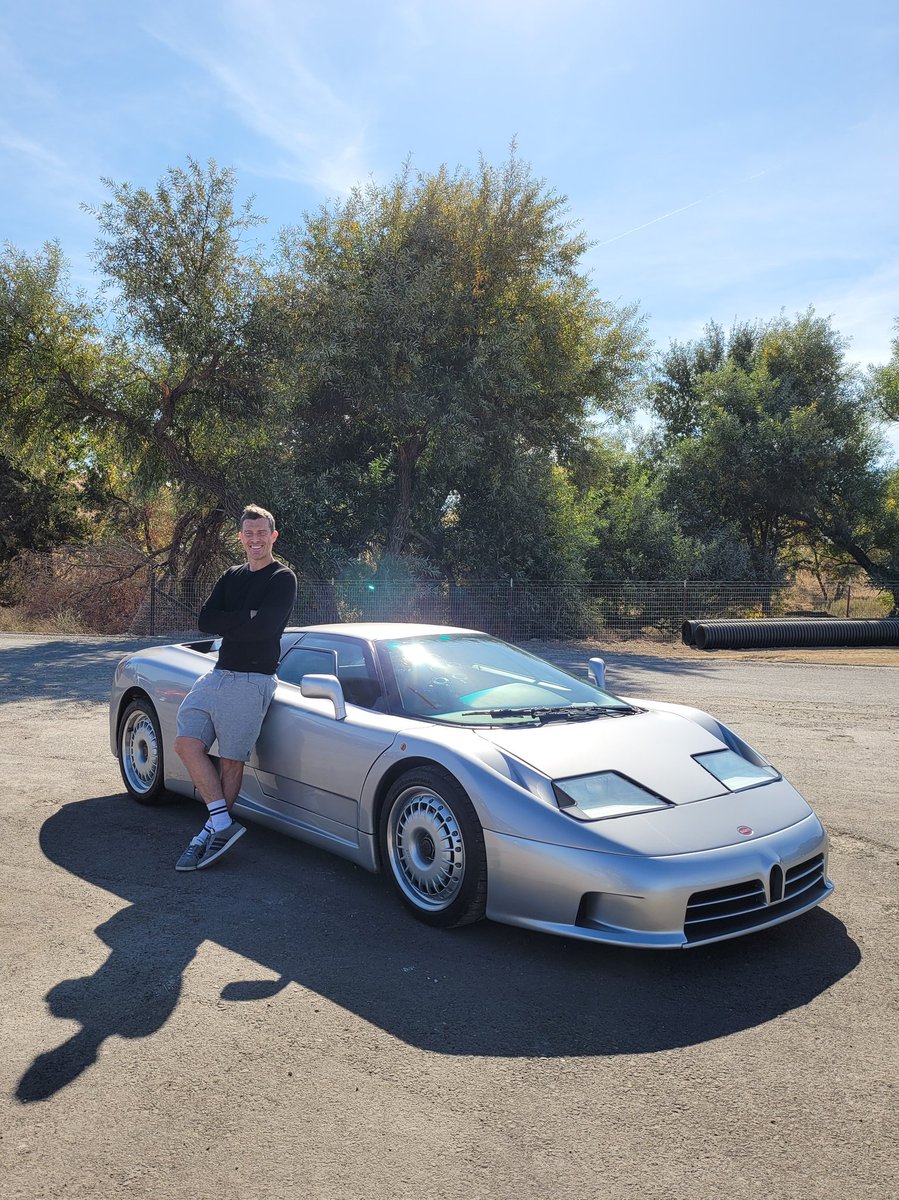 How crazy is this - the @petersenmuseum let me drag race its Bugatti EB110! Which dream car would you like me to drag race next?