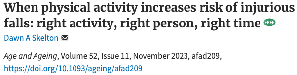 Lets get our physical activity advice right! Its important! Older people deserve it!  
academic.oup.com/ageing/article…
<a href="/AGILECSP/">AGILE</a> @KMiddletonCSP <a href="/IPTOPphysio/">IPTOP</a> <a href="/GeriSoc/">British Geriatrics Society</a> <a href="/liz__orton/">Elizabeth Orton</a> <a href="/FLEXI_Study/">FLEXIStudy</a> <a href="/OHID/">Office for Health Improvement and Disparities</a> <a href="/NHSEngland/">NHS England</a> <a href="/ActiveScotGov/">Active Scotland</a> <a href="/cimspa/">CIMSPA</a> <a href="/_ukactive/">ukactive</a> @OPF_PRU <a href="/Suedewhirst1/">Sue Dewhirst</a> <a href="/sarahdebiase/">Sarah De Biase</a>
