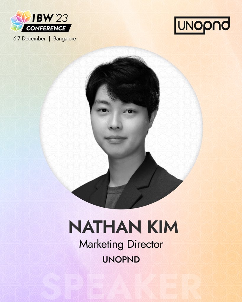 Introducing our next speaker @SpaceOwl_NFT!

Nathan Kim has been leading marketing and community building of numerous crypto projects since 2017. He is now working for <a href="/Unopnd_Official/">UNOPND</a> as Marketing Director and focusing on incubating various gaming, Metaverse and NFT projects 🔥