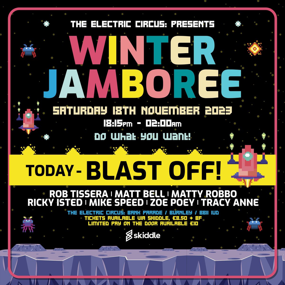 🎪 Todays The day! 🎪

We’ve got all sorts of weird and wonderful things going on and loads of banging tunes to keep you dancing until 2AM. 

Anyone local get yourselves down, you won’t regret it. 

£10 on the door last online tickets 👇

🎫🔗 skiddle.com/e/36395799