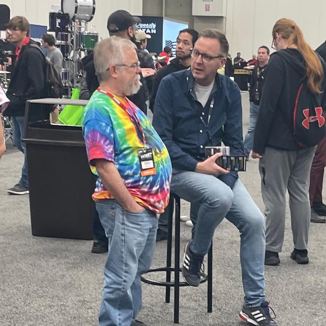 During #PASIC2023 I had a good conversation with Randall Rudolph  from Steve Weiss Music.

So happy to announce that the 2024 percussion pieces are available from stock at #SteveWeissMusic. 

Click the link to download the free Demo Tracks &amp; Melody Tracks

bit.ly/2024percussion