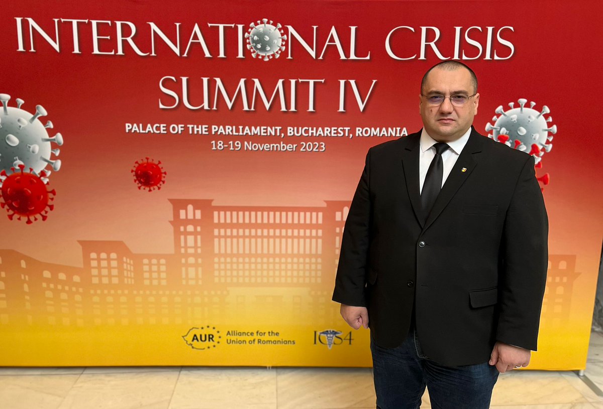 Tens of doctors and experts will present their findings about COVID at the International Crisis Summit IV #ICS4 in Bucharest. You can watch the event here: internationalcovidsummit.com