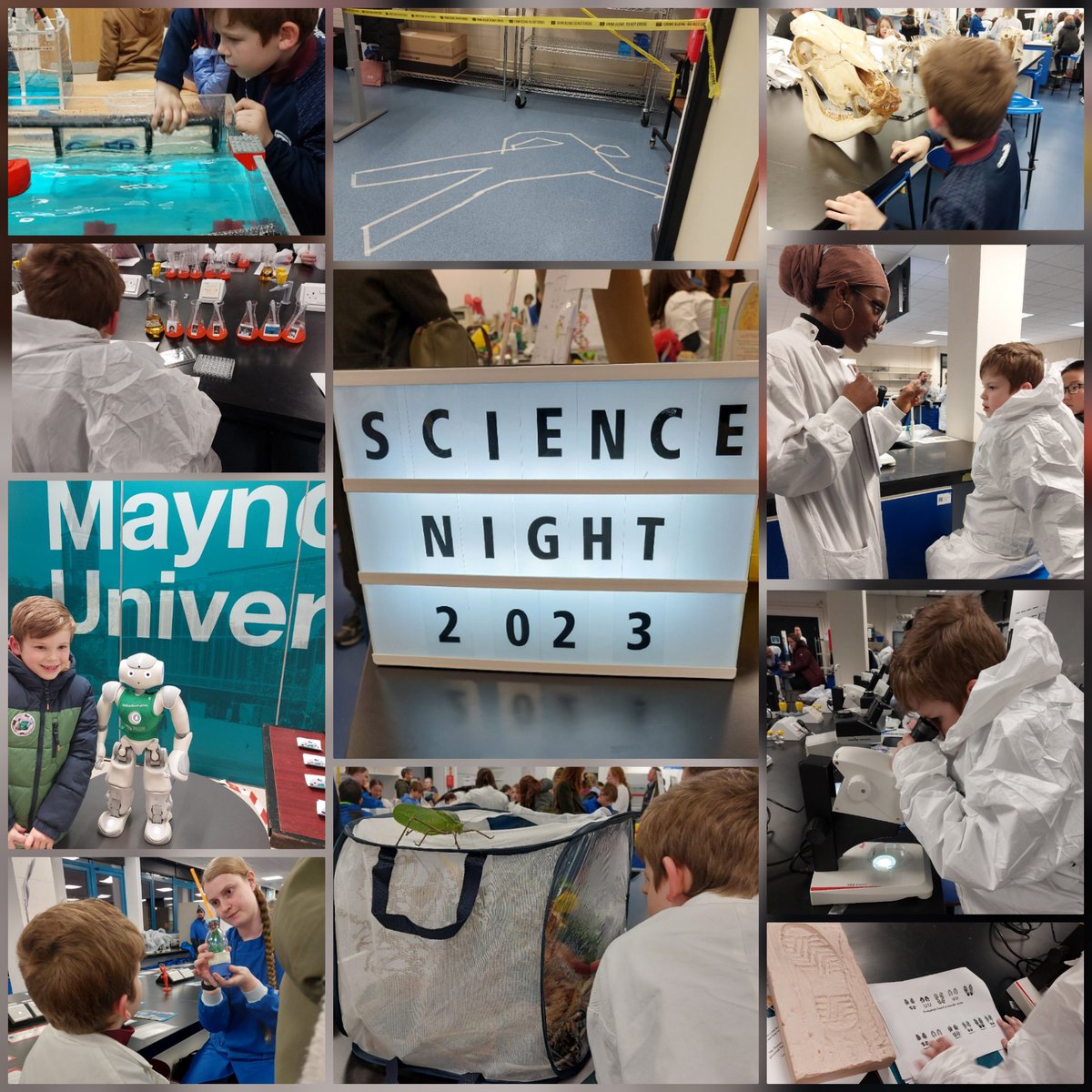 What a great #sciencenight @MaynoothUni 
👏👏👏 to all involved-such enthusiastic & engaging colleagues, teaching & inspiring our young scientists in the making 😊
Loved bringing in my little man & meeting other colleagues with their families ❤️ #scienceweek2023 #family