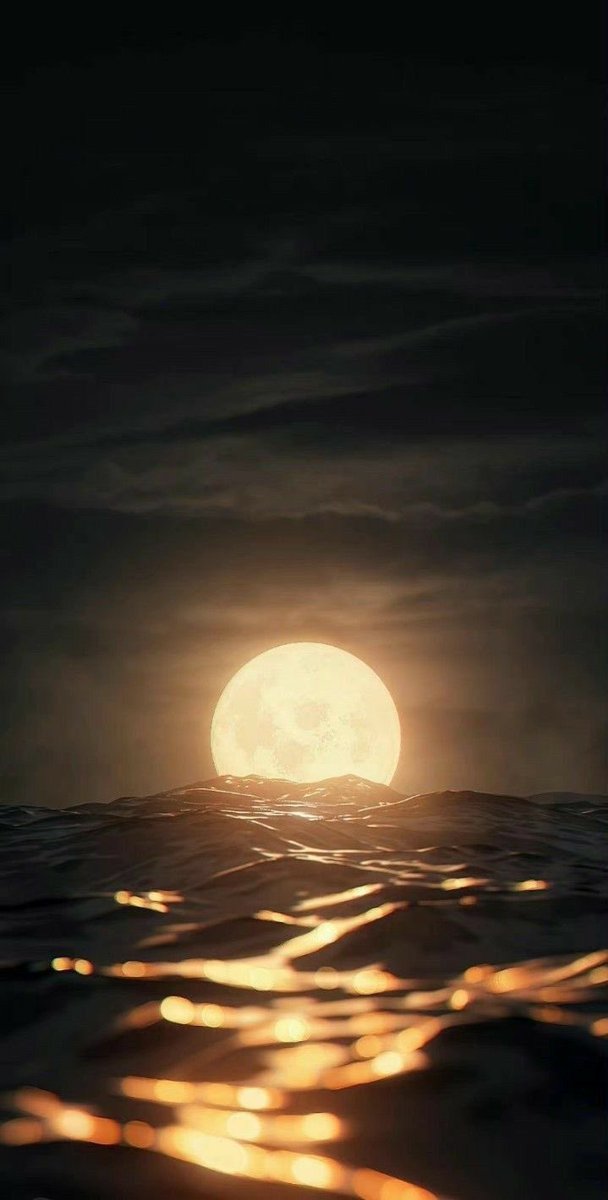 Moon and Sea